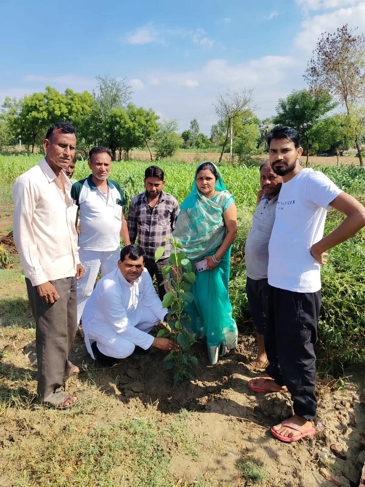 औरैया : सपा का पीडीए वृक्षारोपण अभियान, पौधरोपण कर पर्यावरण बचाने का लिया संकल्प