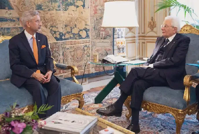 विदेश मंत्री जयशंकर ने रोम में इटली के राष्ट्रपति से रणनीतिक साझेदारी पर की चर्चा