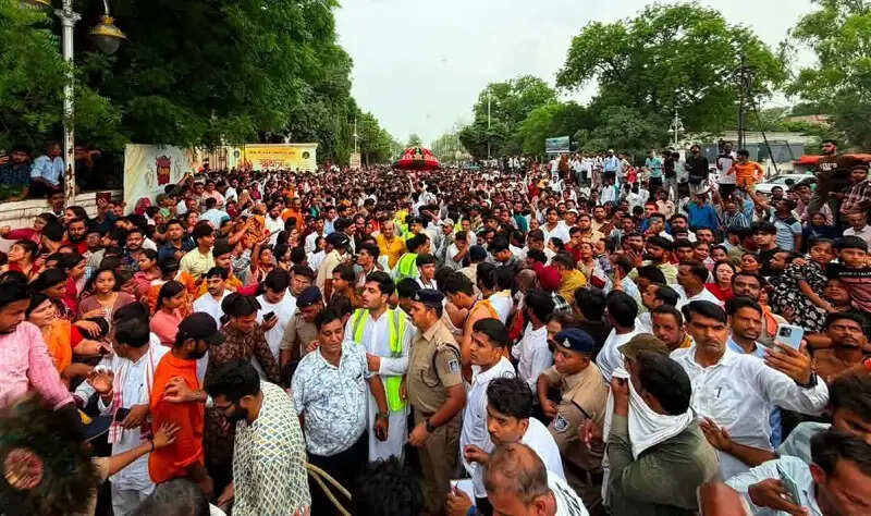 ग्वालियरः भगवान जगन्नाथ की भव्य रथयात्रा में उमड़ा आस्था का सैलाब