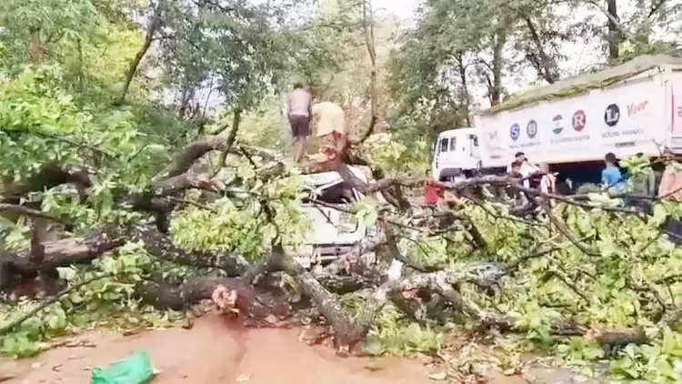 तेज आंधी तूफान व बारिश से जनजीवन अस्त-व्यस्त, किसान परेशान