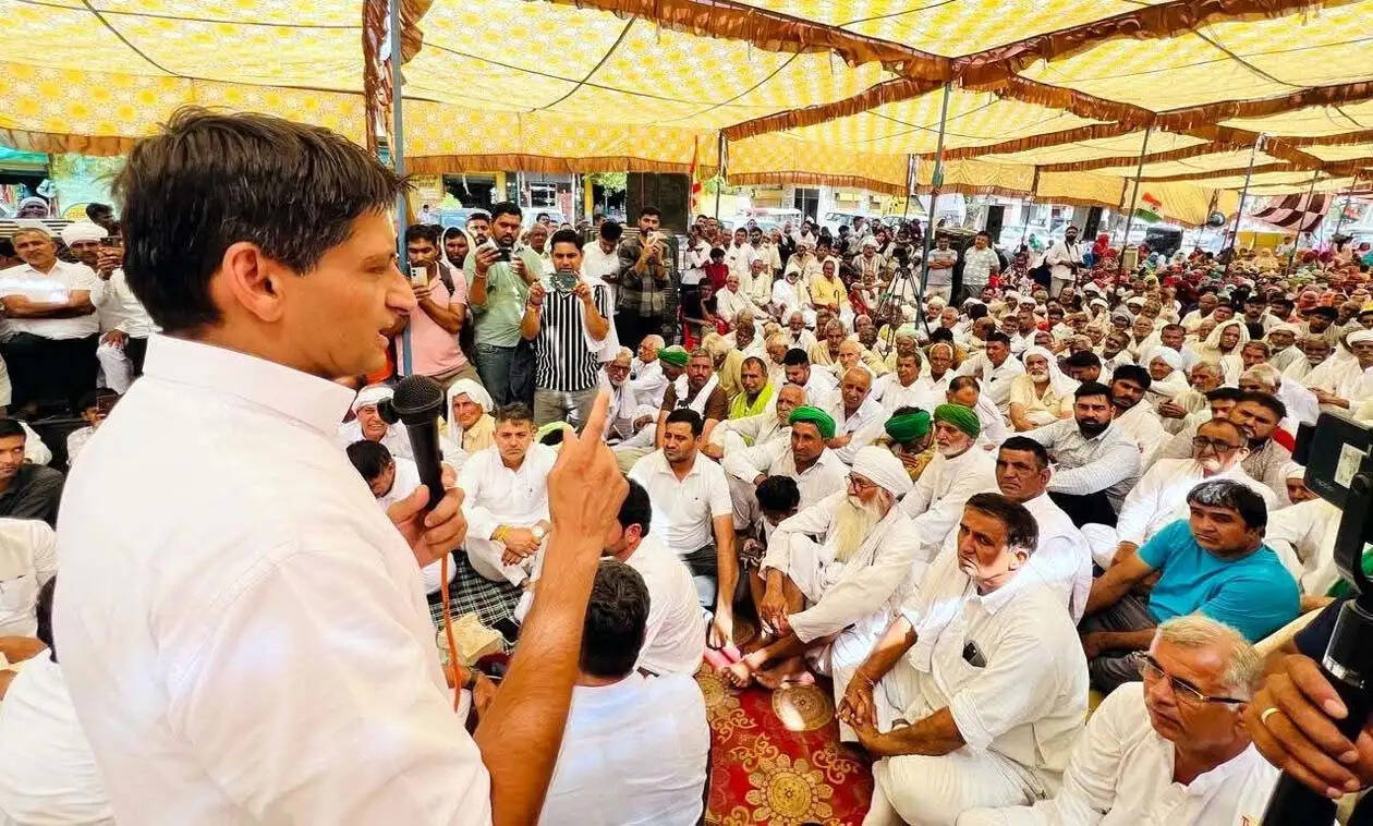 हांसी : विधानसभा व संसद में गूंजेगी चानौत गांव की आवाज: दीपेंद्र हुड्डा