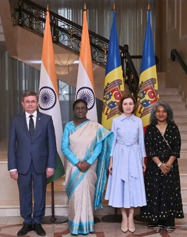 मोल्दोवा में भारत की राष्ट्रपति मुर्मु के सम्मान में भोज, आज से शुरू होगा उत्तर मैसेडोनिया का दौरा
