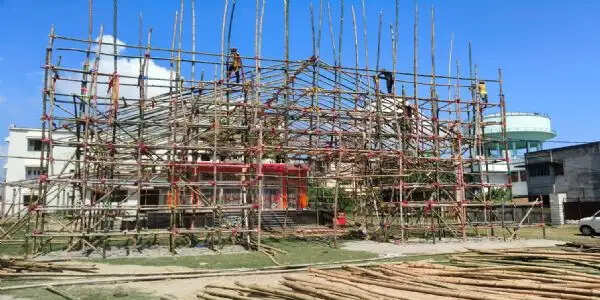 भागलपुर में दुर्गा पूजा की तैयारियां तेज, बरारी में दिखेगी 70 फीट ऊंची 'कृष्ण लीला'