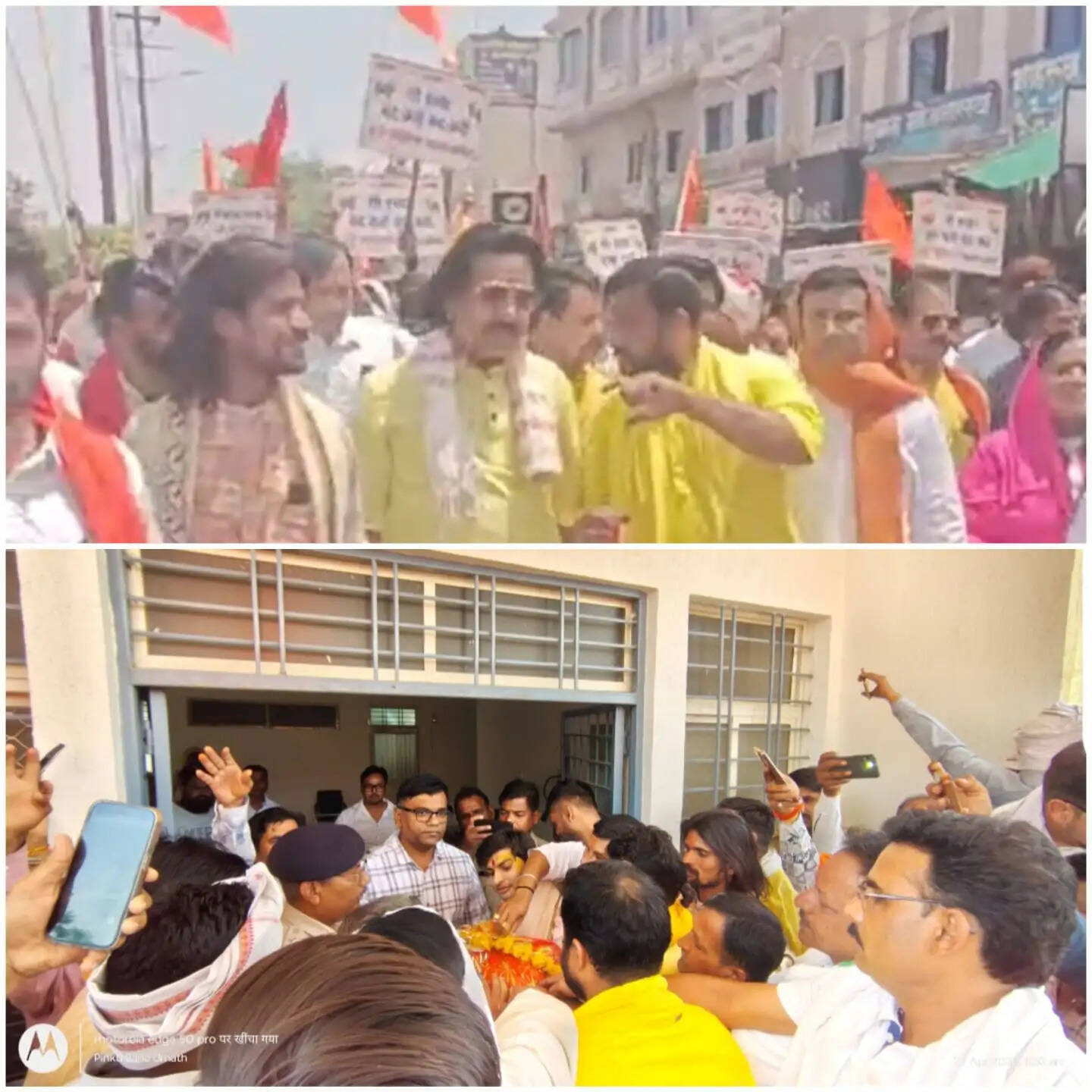 राजगढः गौ-सम्मान आवाहन अभियान- संतों और गोभक्तों ने रैली निकालकर सौंपा ज्ञापन