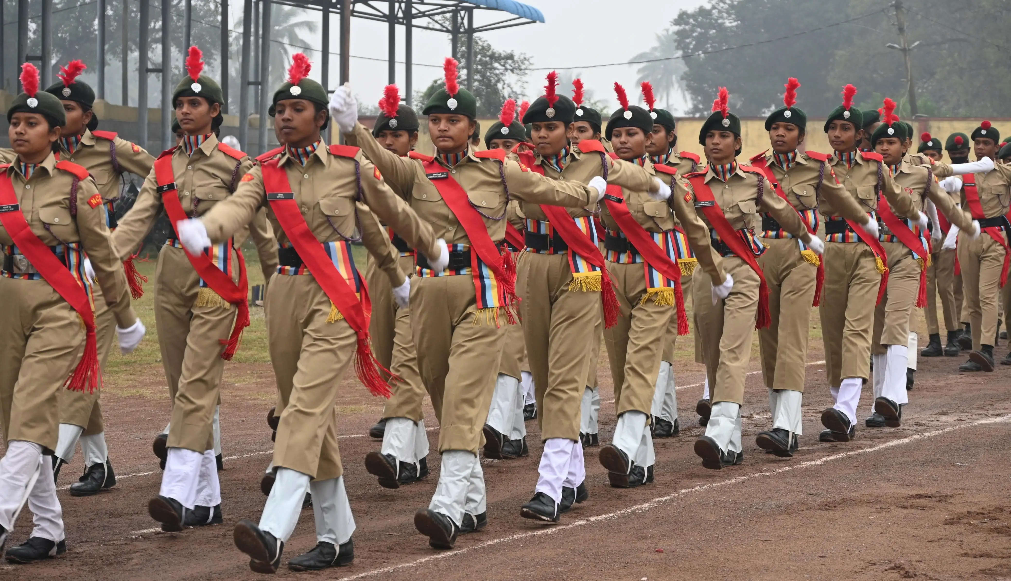 धमतरी : गणतंत्र दिवस के मुख्य समारोह के लिए हुआ अंतिम पूर्वाभ्यास