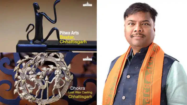 राष्ट्रपति भवन के स्वतंत्रता दिवस निमंत्रण में बस्तर की ढोकरा कला और अमर प्रेमगाथा 'झिटकू-मिटकी' के प्रतीक को स्थान
