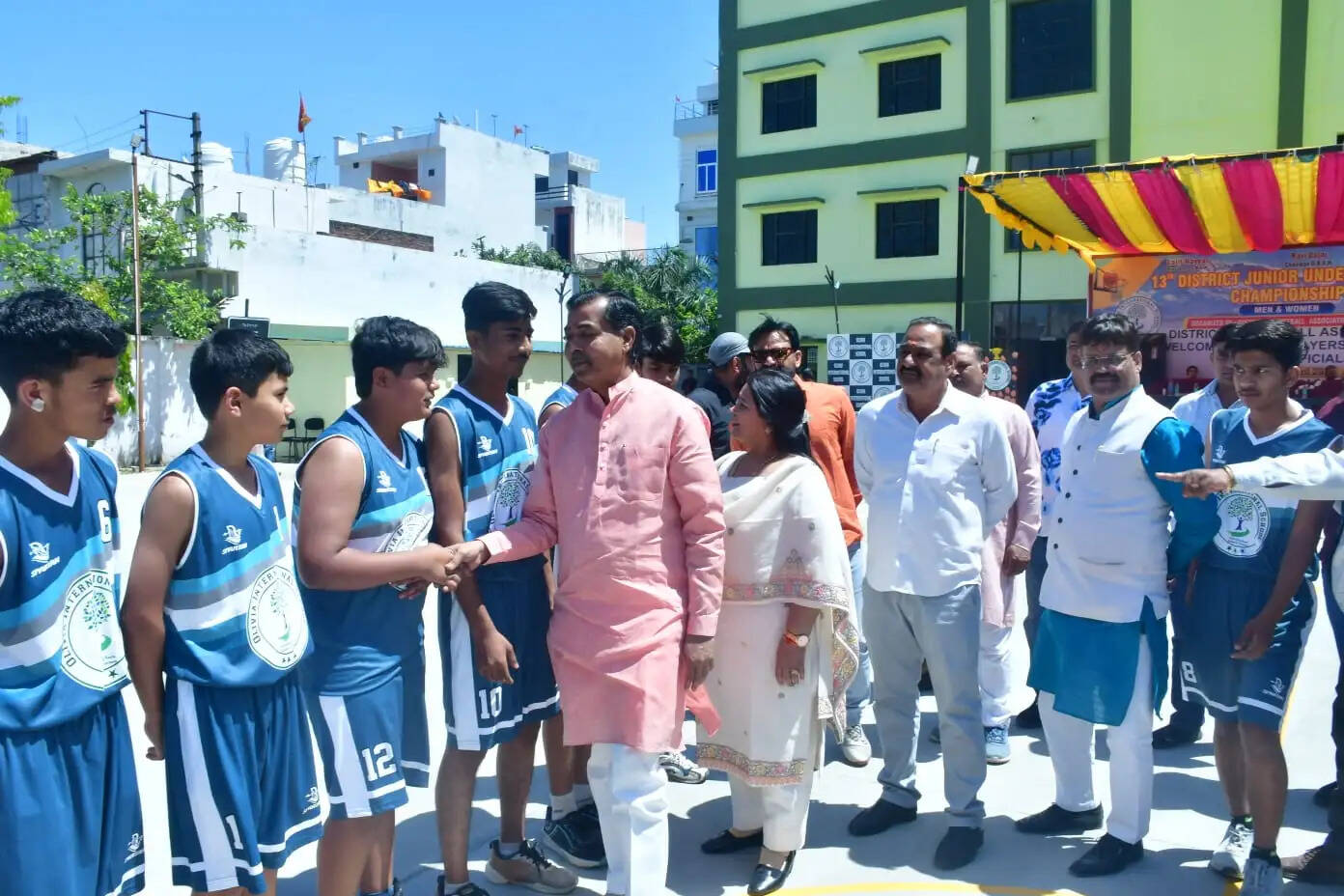 जूनियर अंडर-18 बास्केटबॉल : उद्घाटन मैच में डीएवी और शिवडेल स्कूल ने दर्ज की जीत