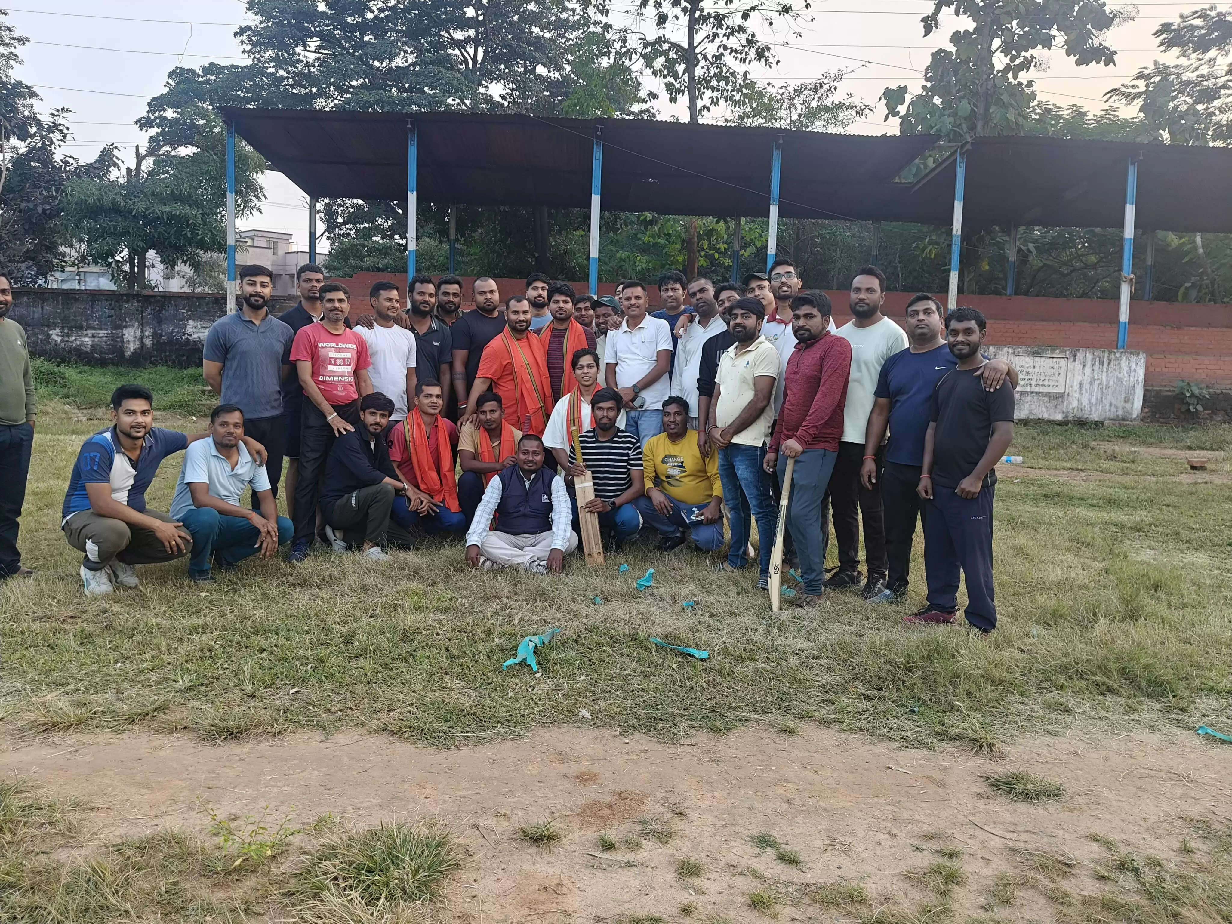 रेलवे की टीम ने डाक विभाग की टीम को मैत्री मैच में हराया