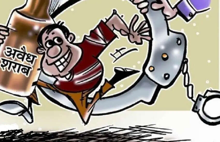 कोतवाली की नाक के नीचे बिक रही शराब, ऑपरेशन प्रहार में 5 दबोचे