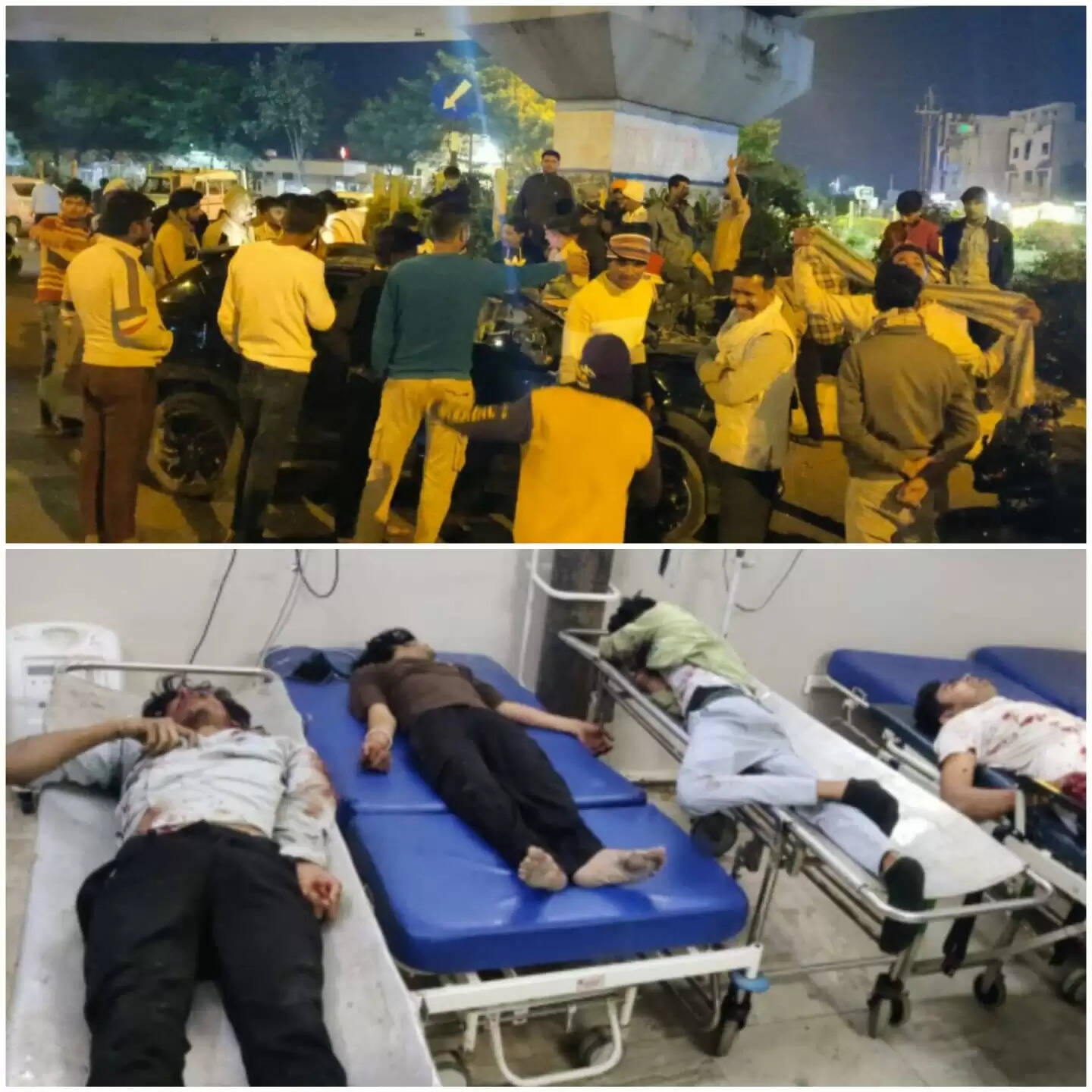 राजगढ़ःतेज गति से जा रही कार पलटने से एक की मौत, तीन गंभीर घायल