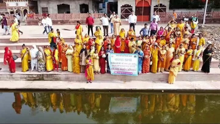 सागरः महिलाओं ने कलश यात्रा निकालकर दिया जल संरक्षण एवं संवर्धन का संदेश