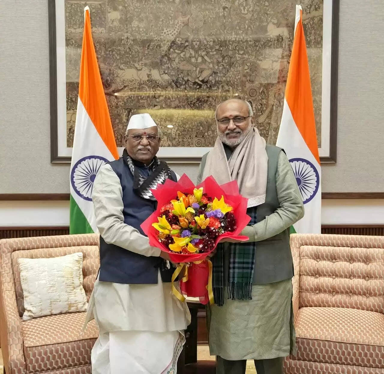 राज्यपाल ने उपराष्ट्रपति से शिष्टाचार भेंट की