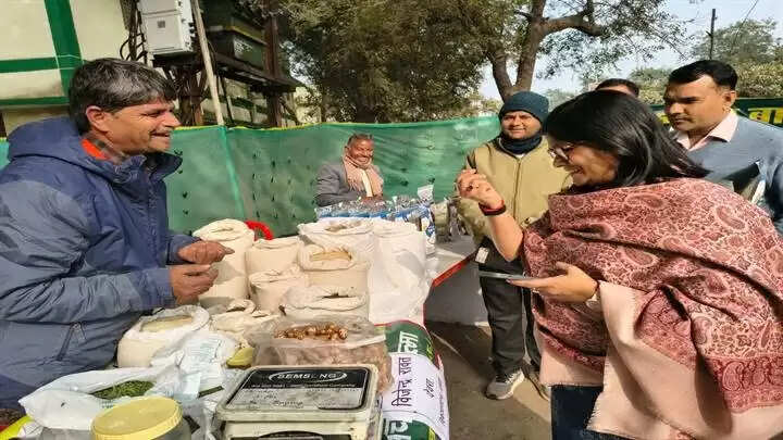 ग्वालियरः शहरवासियों को खूब भा रहे रसायन मुक्त खाद्यान्न व सब्जियां