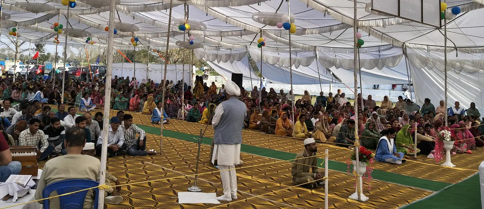 जम्मू के मंडाल गांव में संत निरंकारी मिशन का भव्य सत्संग आयोजित, ब्रह्मज्ञान और सच्ची भक्ति के संदेश से गूंजा क्रिकेट स्टेडियम परिसर