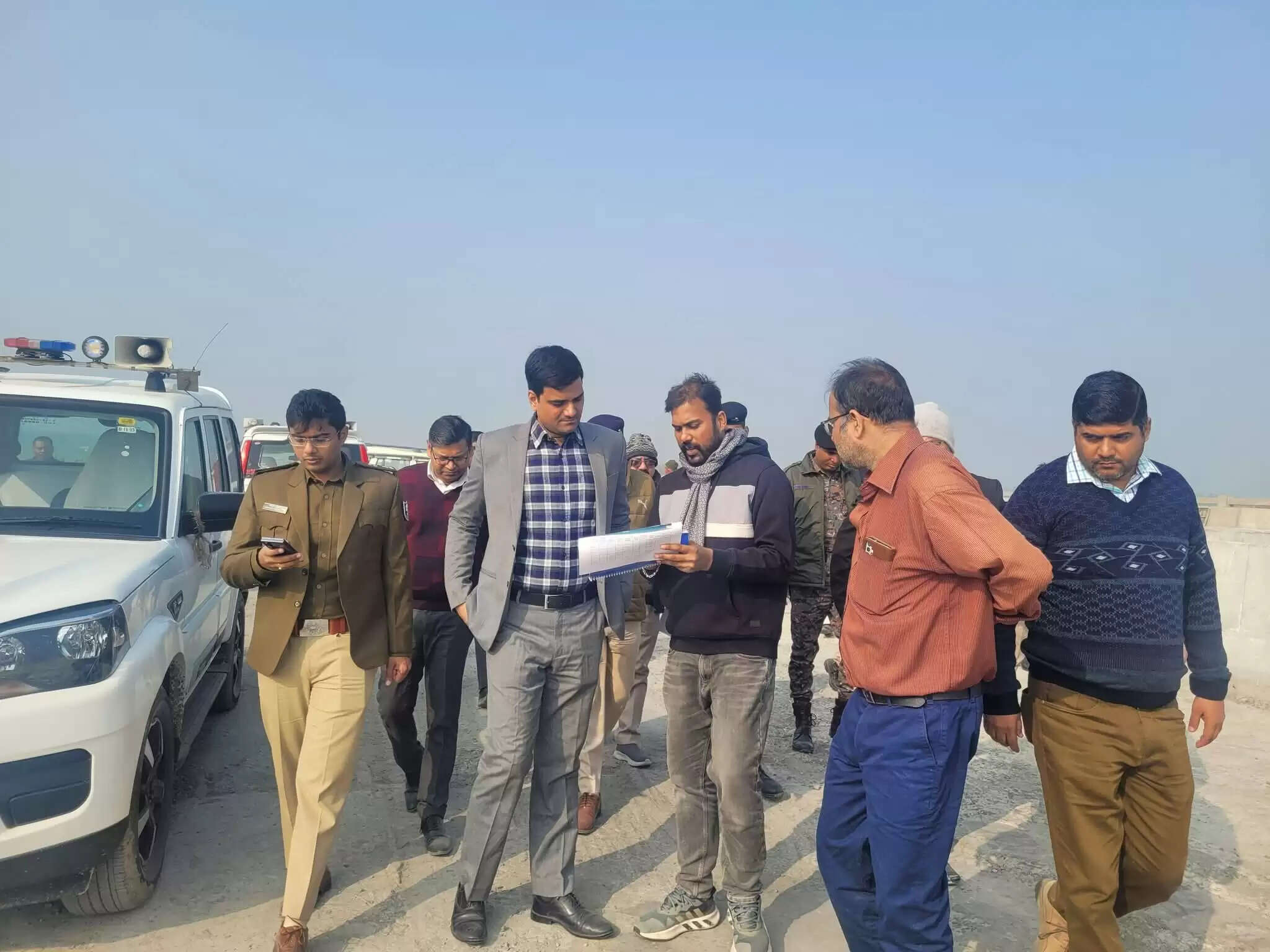 रामसर स्थल गोगाबिल झील की सुरक्षा व्यवस्था का प्रशासन ने लिया जायजा