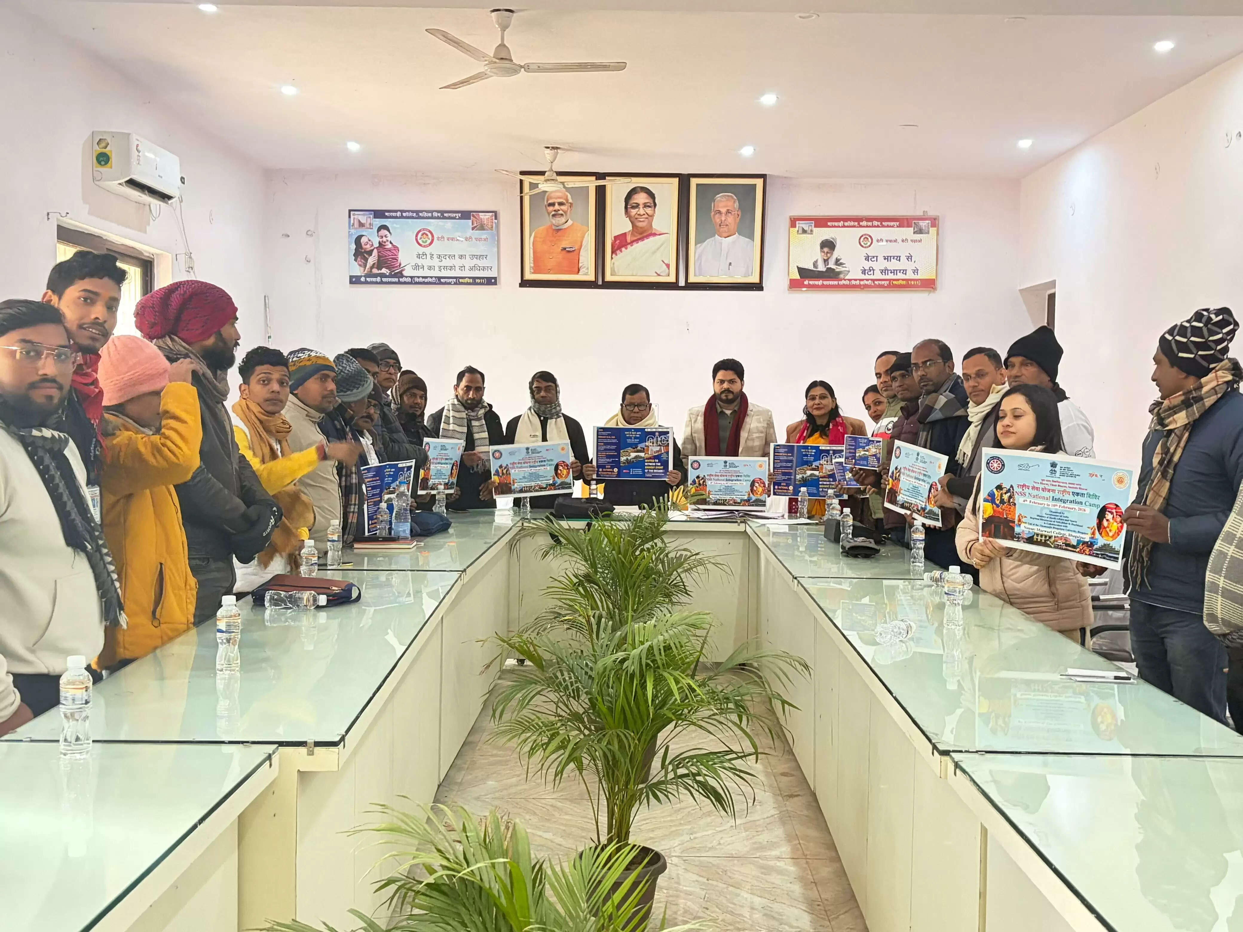 एनएसएस टीएमबीयू अधिकृत 15 स्वयंसेवकों की बैठक