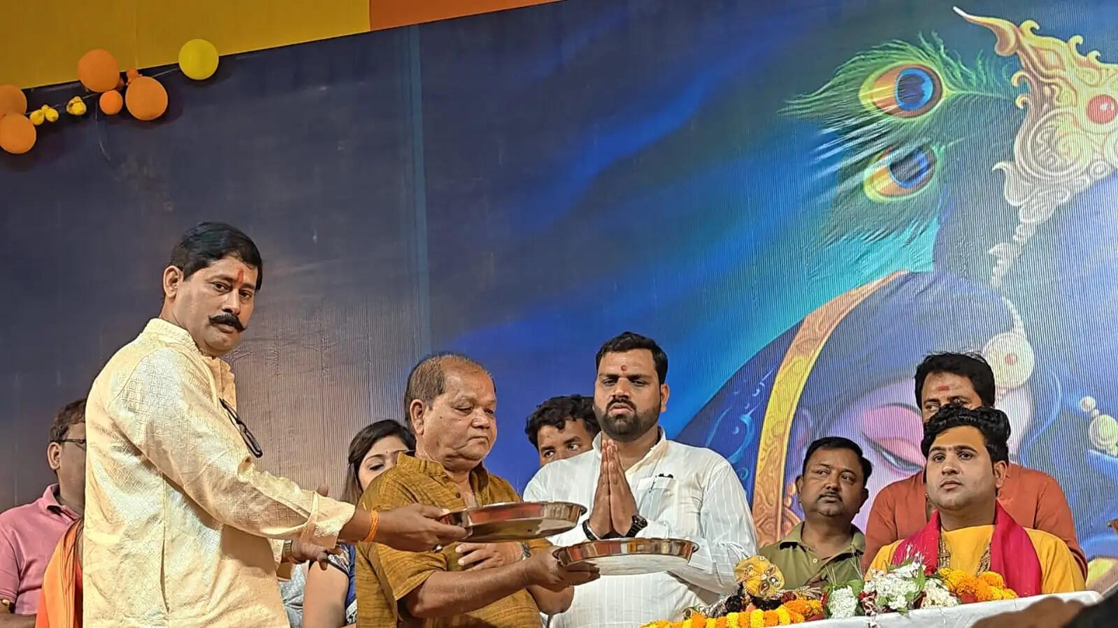 भागवत कथा के छठवें दिन श्रीकृष्ण विवाह का भावपूर्ण वर्णन