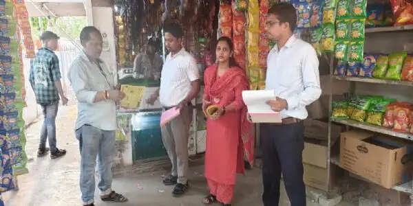 शिक्षण संस्थानों के पास तंबाकू बिक्री पर सख्ती, बालको क्षेत्र में सात दुकानों पर कार्रवाई