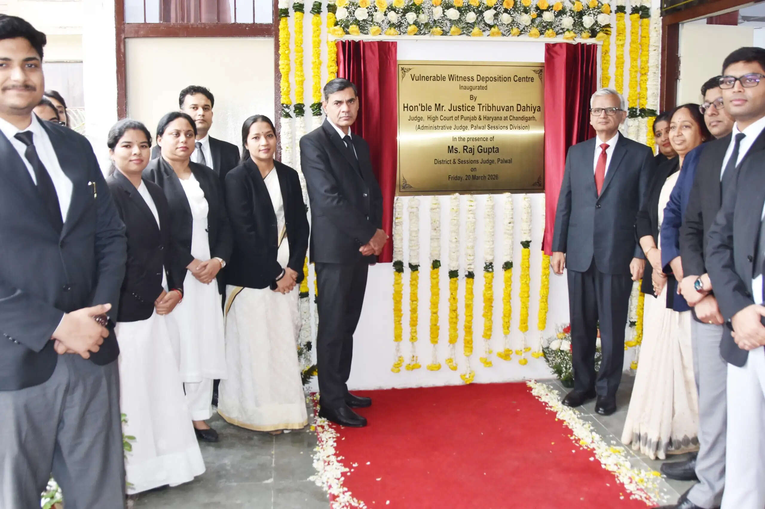 जस्टिस त्रिभुवन दहिया ने पलवल न्यायिक परिसर का किया निरीक्षण, ई-सेवा व विटनेस सेंटर का लोकार्पण