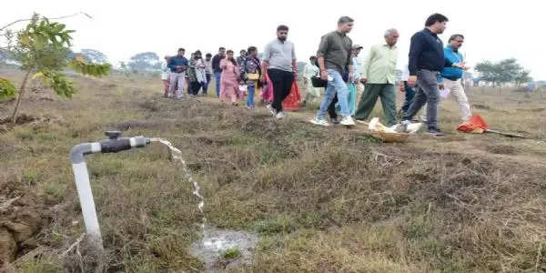 राजनांदगांव : गोवा से आए पत्रकारों ने राजनांदगांव में विकास कार्यों का किया अवलोकन