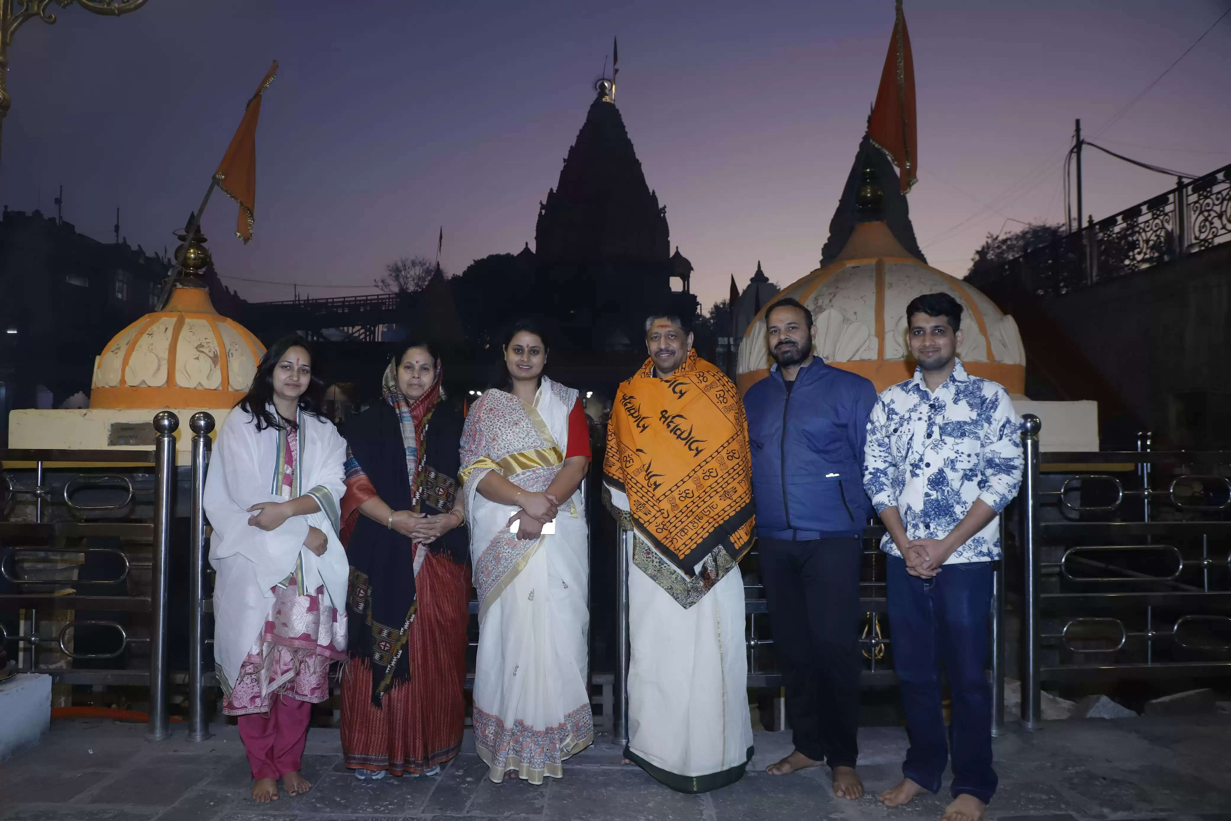 बिहार की खेल मंत्री श्रेयसी सिंह ने भस्म आरती में किए महाकालेश्वर दर्शन