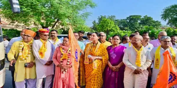 ‘हम भारत के लोग’ के संदेश के साथ जयपुर में निकली लोकमंथन यात्रा