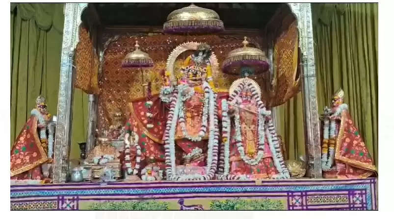 गोविंद देवजी मंदिर में दो दिवसीय पुष्प फाग शुरू