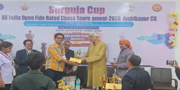 अंबिकापुर : शतरंज की बिसात पर छाए सुशील मिश्रा, सरगुजा चैंपियनशिप का खिताब किया अपने नाम