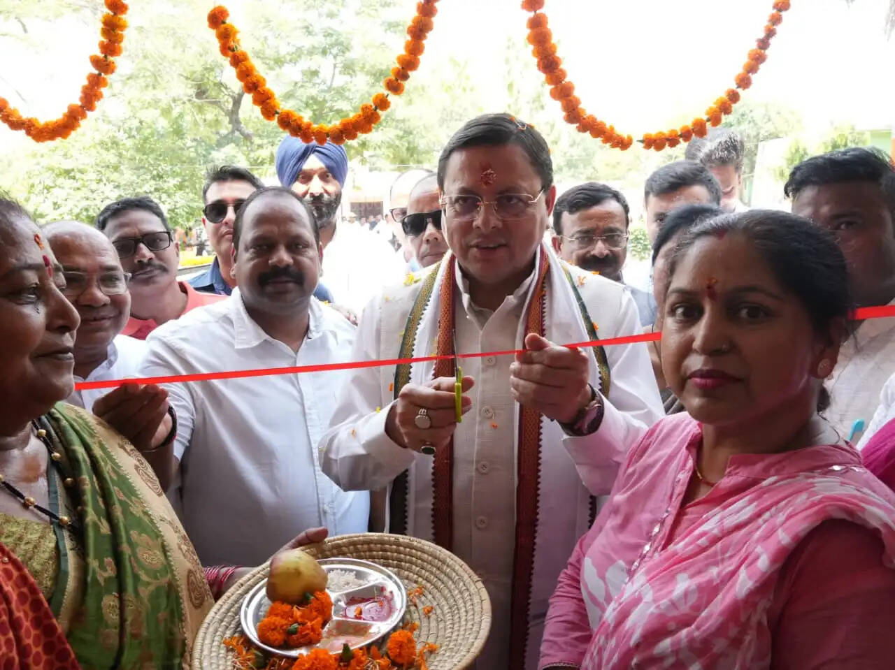 खटीमा में मुख्यमंत्री&nbsp;धामी ने 89 लाख रुपये की विकास योजनाओं का लोकार्पण किया