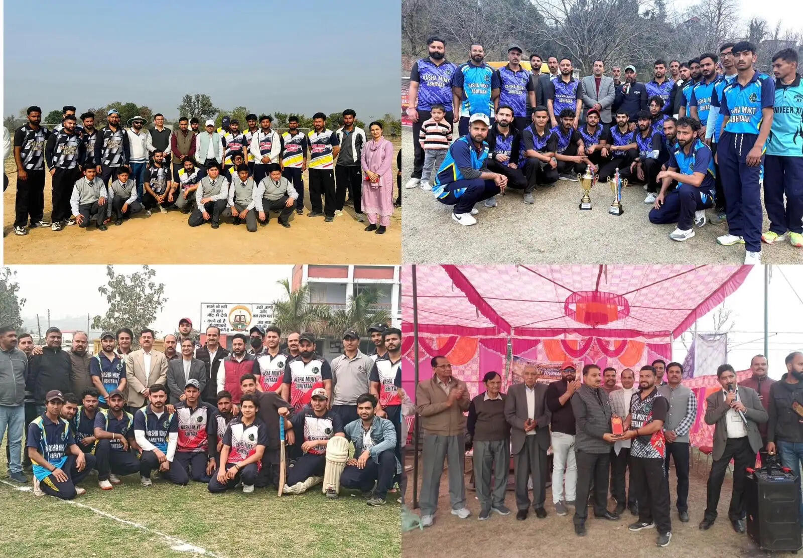 ओपन जिला क्रिकेट टूर्नामेंट के क्वार्टर फाइनल संपन्न, विजेता टीमें सेमीफाइनल में पहुंचीं