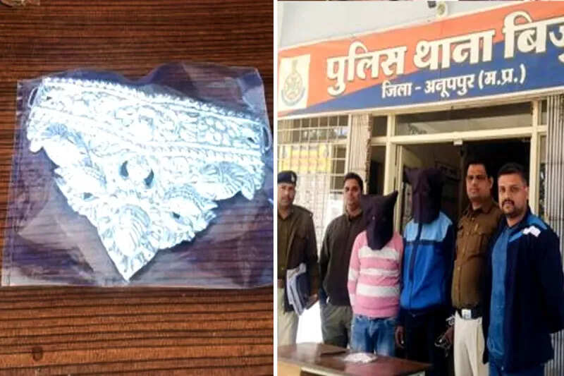 अनूपपुर: बिजुरी मंदिर में चोरी का आरोपी छत्तीसगढ़ से गिरफ्तार, भेजा जेल