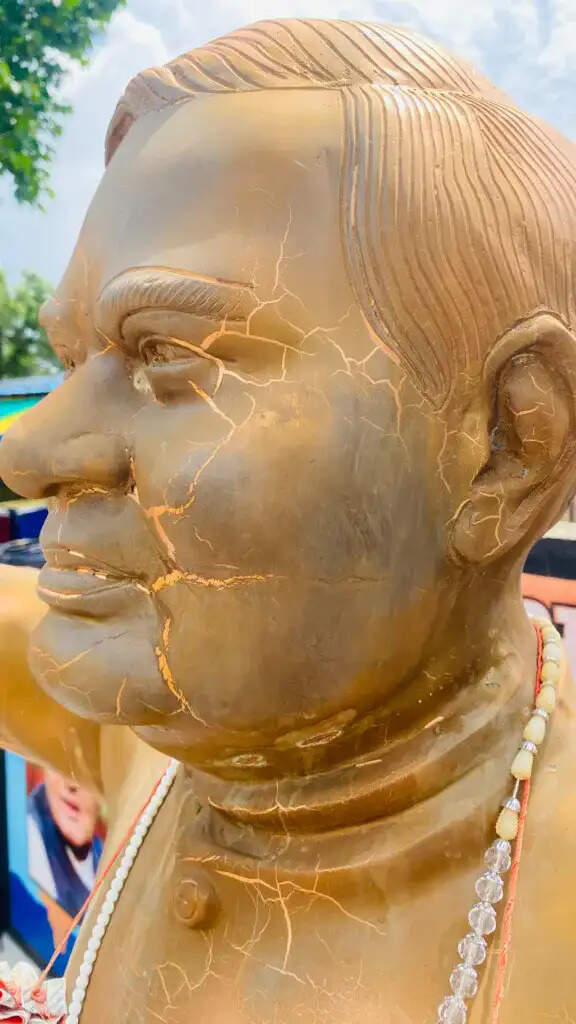 छत्तीसगढ़ में बने अटल परिसरों की मूर्तियों की गुणवत्ता अब सवालों के घेरे में