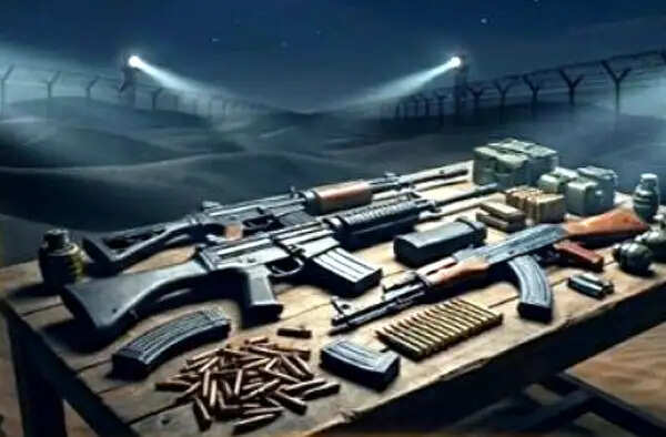 सीमा सुरक्षा बल ने किया सरहद पार की नापाक कोशिश को नाकाम : खेत से हथियारों का जखीरा बरामद