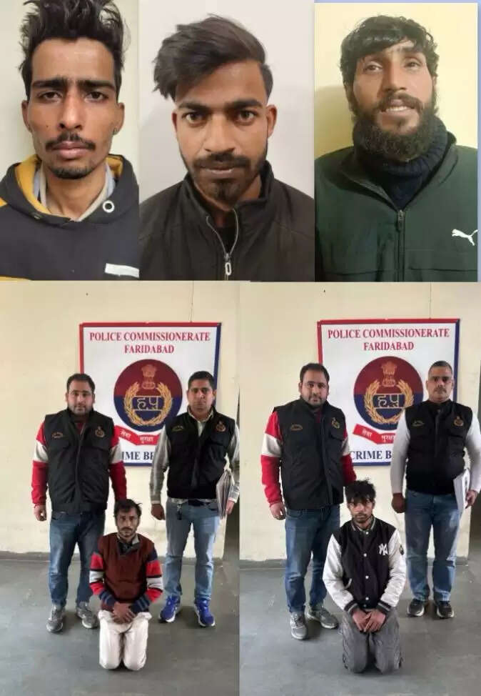 फरीदाबाद में पुलिस ने अवैध हथियारों समेत पांच आरोपी पकड़े