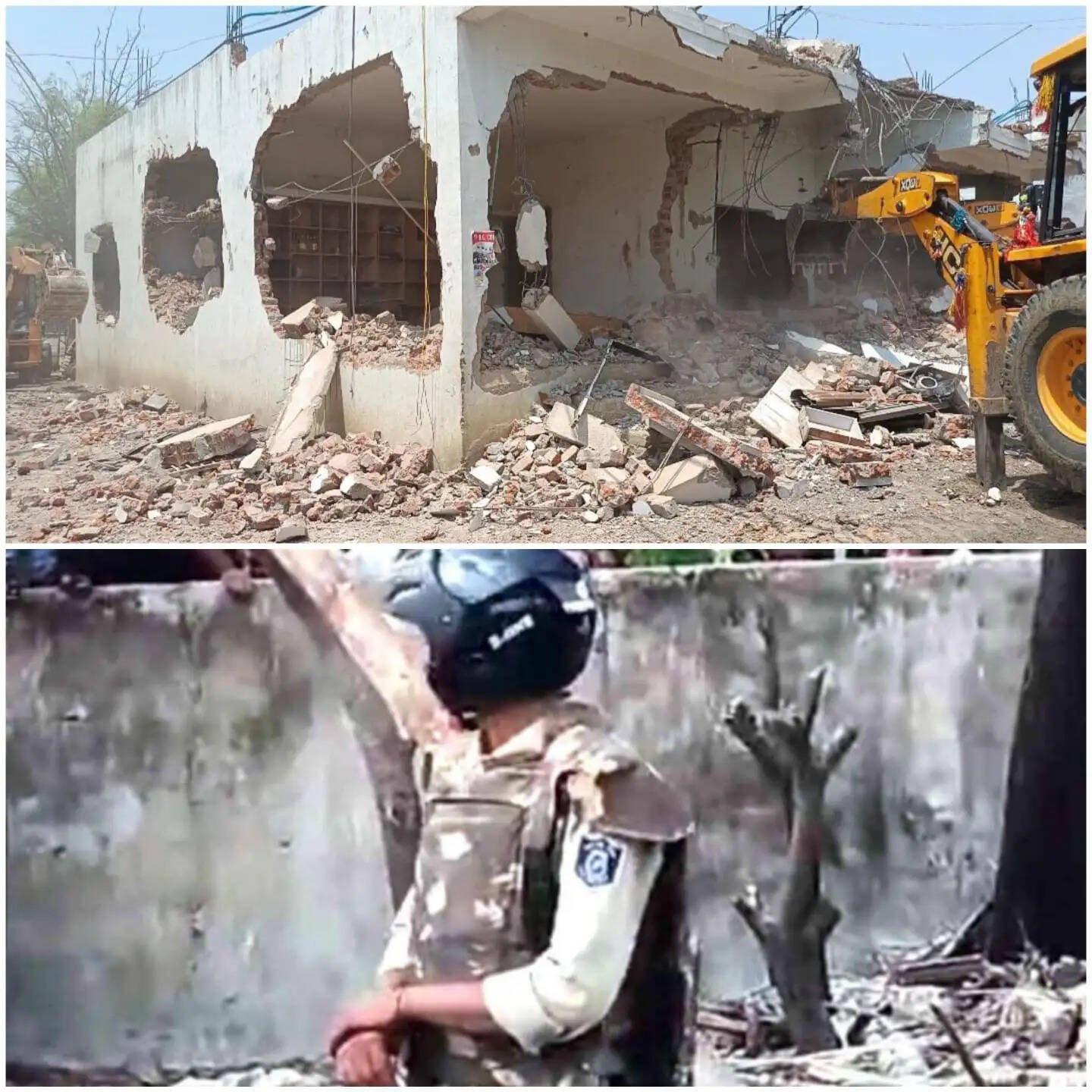 राजगढ़ः स्मैक कारोबारियों पर प्रशासन का बुलडोजर, गुलखेड़ी में 4 अवैध निर्माण ध्वस्त