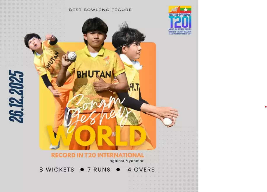 भूटान के सोनम येशे ने रचा इतिहास, टी-20 क्रिकेट में 8 विकेट लेने वाले पहले गेंदबाज बने