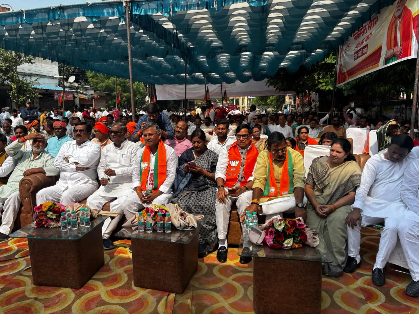 सेवा संकल्प सभा के बाद निकली सेवा ज्योति यात्रा, भाजपा कार्यकर्ताओं ने लिया जनसेवा का संकल्प