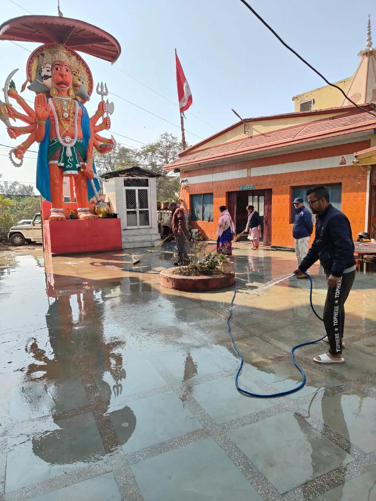 बीकेटीसी ने राम मंदिर प्राण प्रतिष्ठा कार्यक्रम अभियान के तहत स्वच्छता-जनजागरण अभियान चलाया