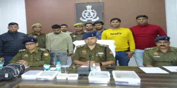 मथुरा पुलिस ने मुठभेड़ के बाद पकड़े तीन लुटेरे, कई घटनाओं का हुआ खुलासा