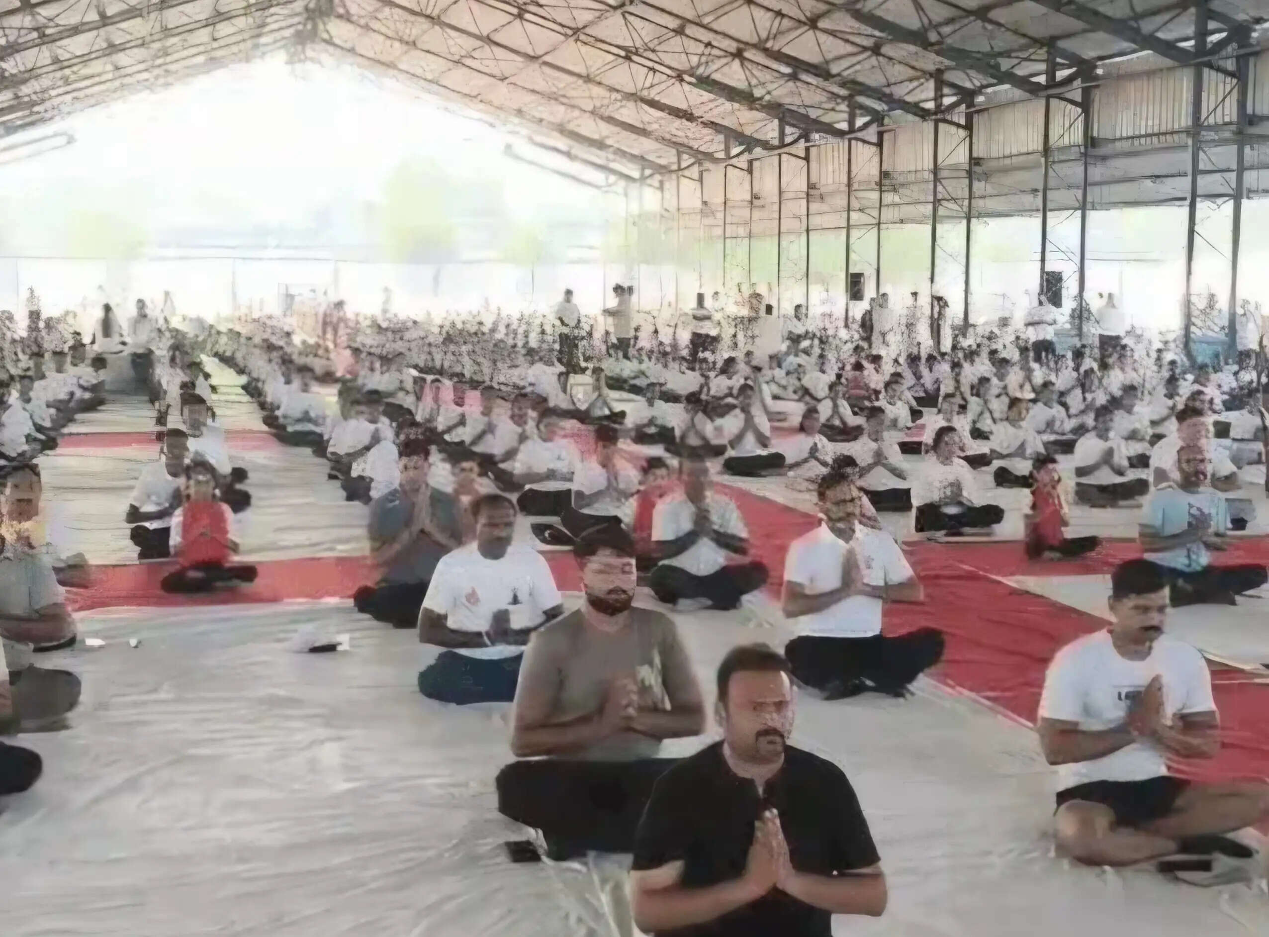 यमुनानगर:अंतरराष्ट्रीय योग दिवस पर उमड़ा जनसैलाब, सांसद रेखा शर्मा ने दिया स्वस्थ जीवन का संदेश