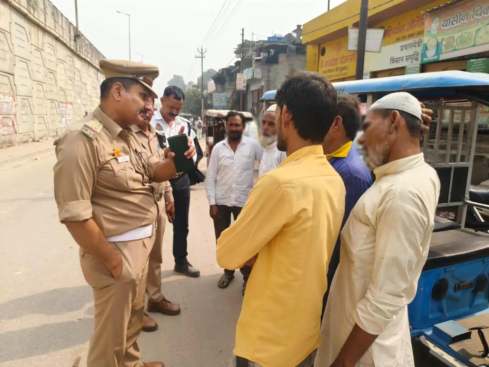 यातायात नियमों का उल्लंघन करने पर 529 वाहनों का चालान