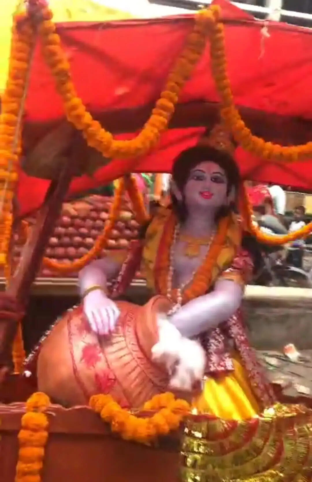 श्रीकृष्ण जन्मोत्सव पर छपरा में निकली शोभा यात्रा