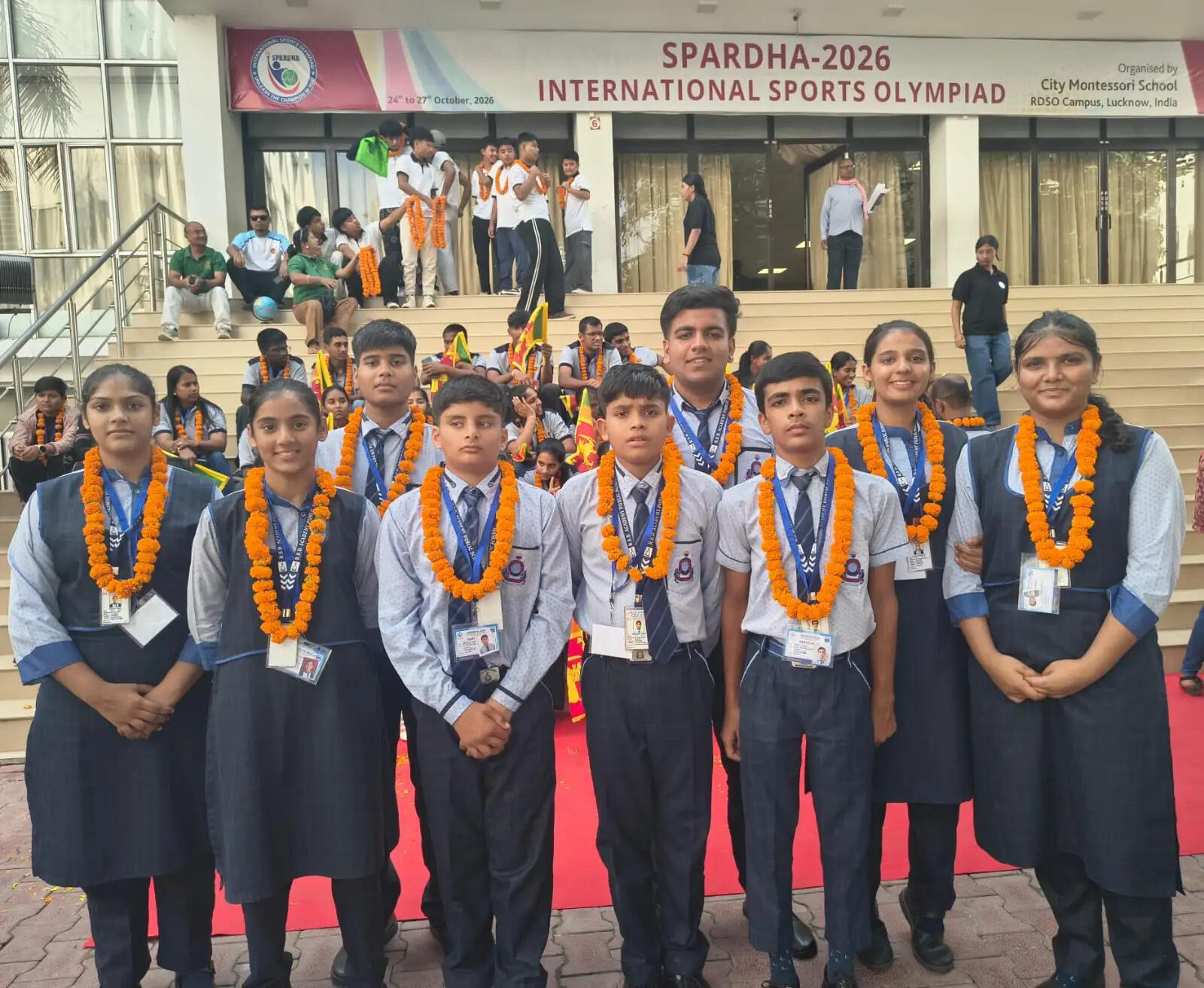 स्पर्धा इंटरनेशनल स्पोर्ट्स ओलंपियाड में प्रतिभाग करने पहुंची आरएसडी एकेडमी मुरादाबाद की जूडो टीम