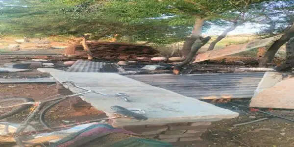 विद्युत लाइन का तार टूट कर झोंपड़े पर गिरा, सास-बहू की मौत, आग लगने से घरेलू सामान जला
