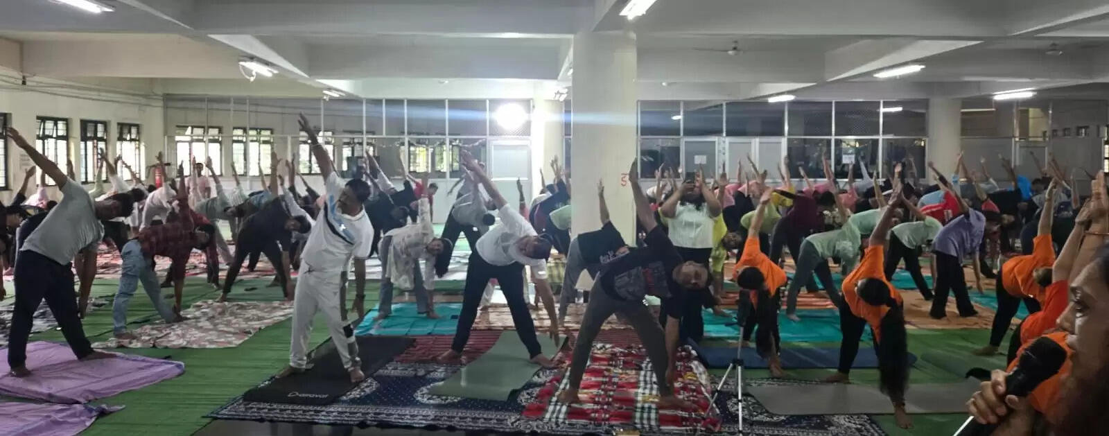 कोरबा जिले में सभी नगरीय निकायों, जनपदों व ग्राम पंचायतों में किया गया योगाभ्यास