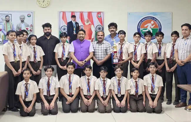 सोनीपत: राष्ट्रीय प्रतियोगिताओं के पदक विजेता खिलाड़ियों का हुआ स्वागत