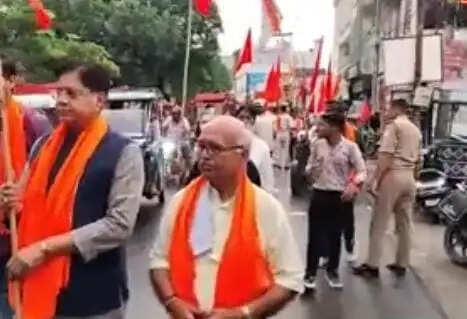 मुरादाबाद में निकली अखंड भारत संकल्प यात्रा बाइक रैली