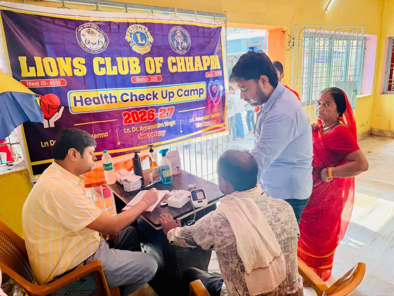 सावन की अंतिम सोमवारी पर धर्मनाथ मंदिर में स्वास्थ्य शिविर आयोजित