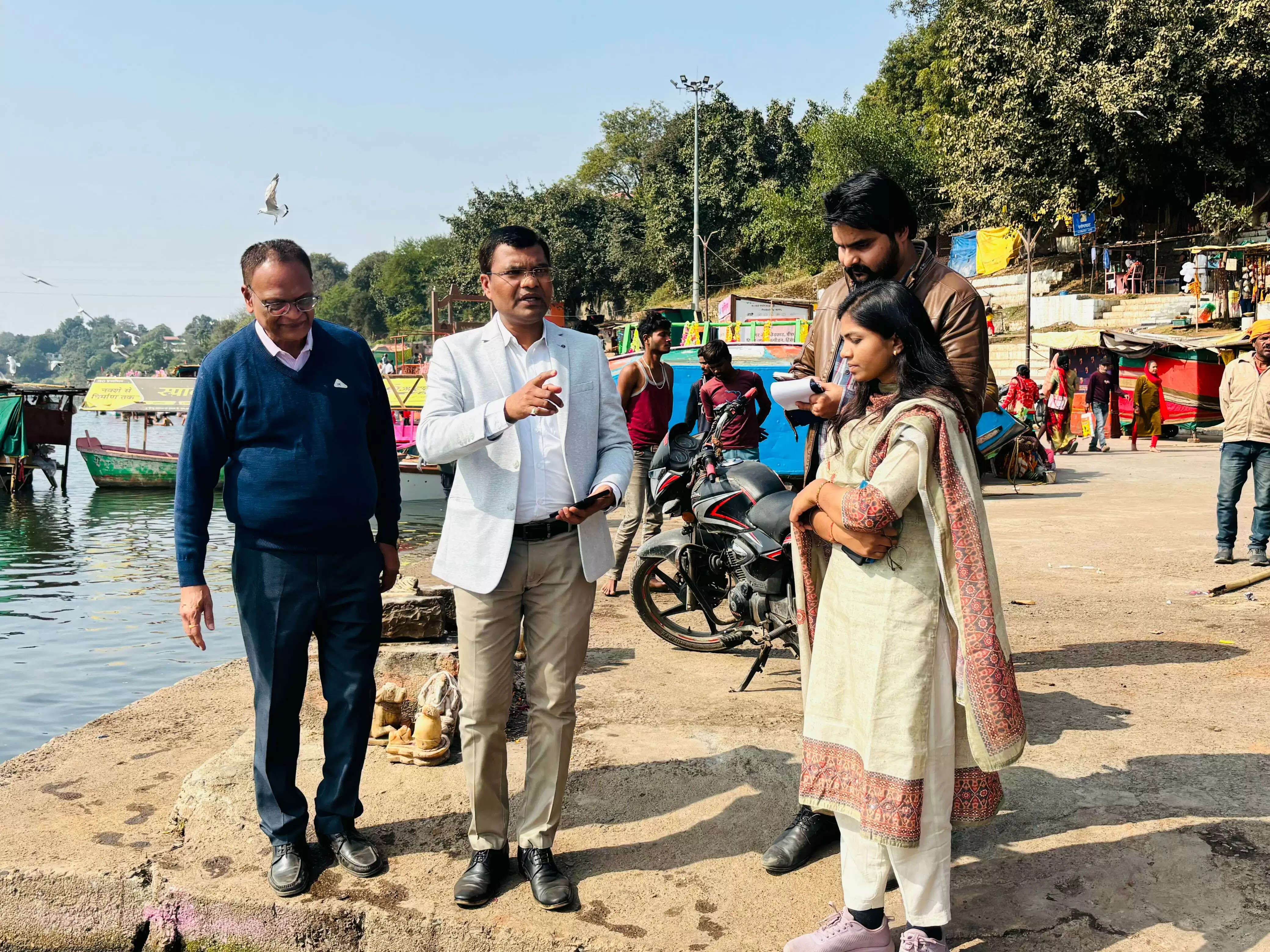 नर्मदा की निर्मलता को लेकर निगमायुक्त ने किया सीवर ट्रीटमेंट प्लांट का निरीक्षण