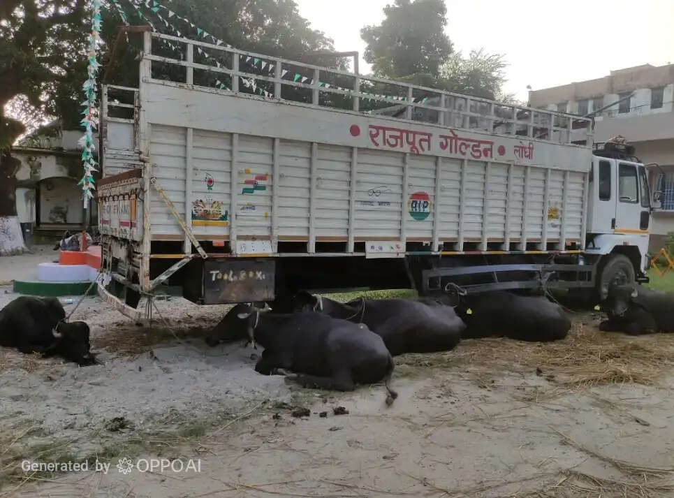 बहादुरगंज में मवेशी तस्करी पर पुलिस का बड़ा प्रहार, छह मवेशियों समेत पिकअप जब्त